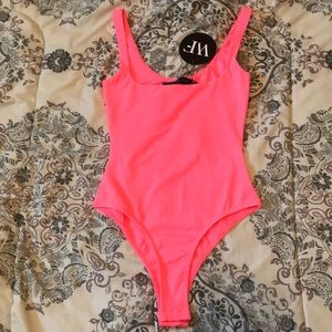 White Fox Boutique - Pink Bodysuit